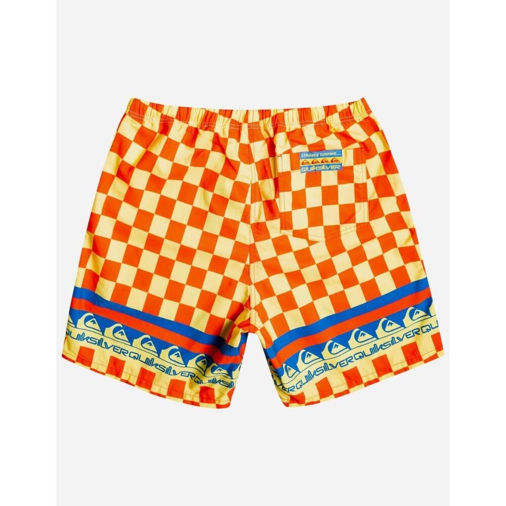 Quiksilver Stranger Things The Echo Beach Volley Shorts Red/Yellow Size XL